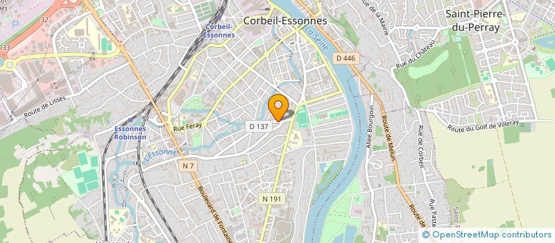 localisation de l'entreprise MADAME FRANCOISE BOSSE à CORBEIL-ESSONNES