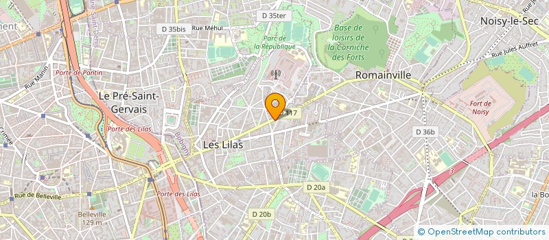localisation de l'entreprise MADAME FRANCOISE BOTON à LES LILAS