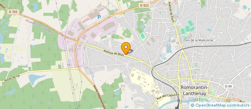 localisation de l'entreprise MADAME FRANCOISE BOUCHER  ROMORANTIN-LANTHENAY