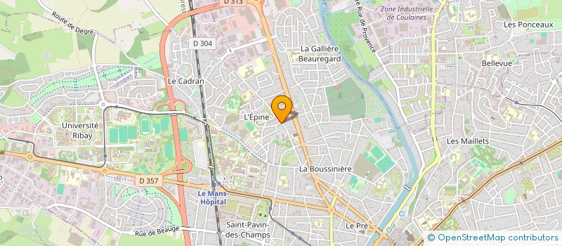 localisation de l'entreprise MADAME FRANCOISE BOULAY  LE MANS