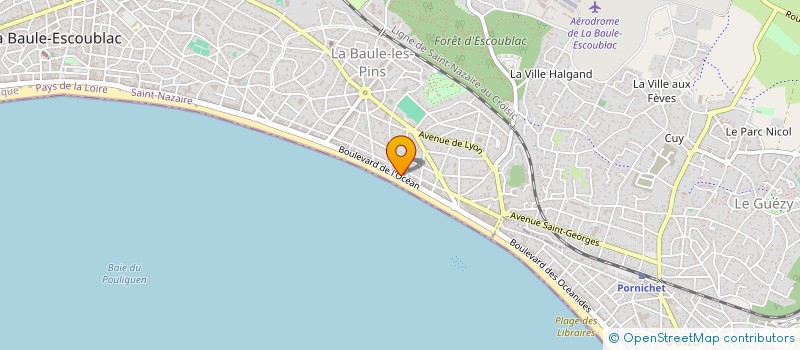 localisation de l'entreprise MADAME FRANCOISE BOURNAT à LA BAULE-ESCOUBLAC