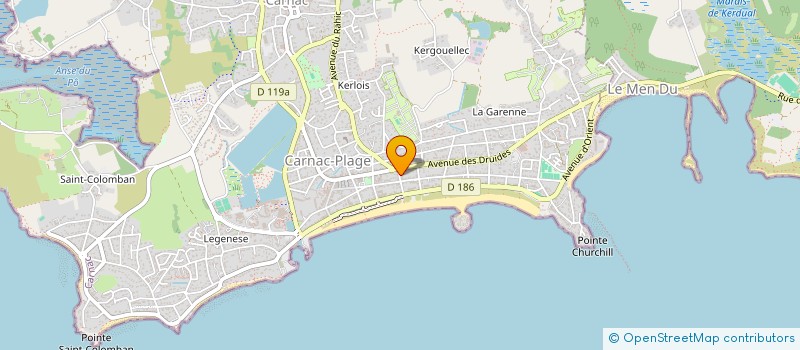 localisation de l'entreprise MADAME FRANCOISE BOURSEAU  CARNAC