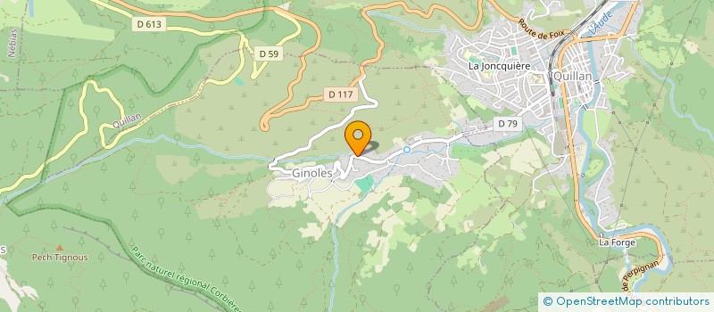 localisation de l'entreprise MADAME FRANCOISE BOUSQUET  GINOLES