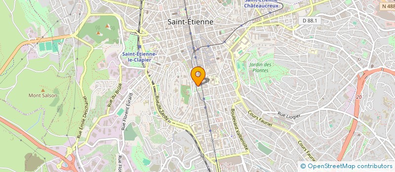 localisation de l'entreprise MADAME FRANCOISE BOUTHIER  SAINT-ETIENNE