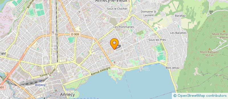 localisation de l'entreprise MADAME FRANCOISE BOUVARD à ANNECY