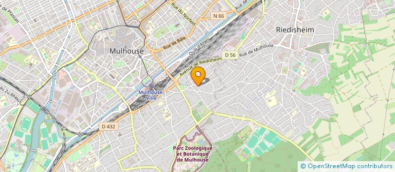 localisation de l'entreprise MADAME FRANCOISE BOUVEROT à MULHOUSE