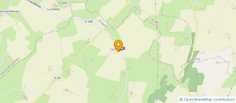 localisation de l'entreprise MADAME FRANCOISE BOUVIER  JUVIGNE