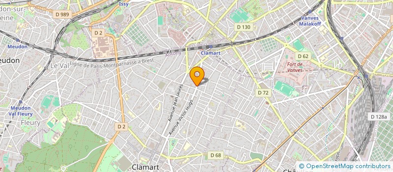 localisation de l'entreprise MADAME FRANCOISE BOUVROT à CLAMART