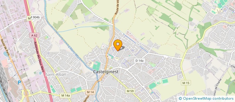 localisation de l'entreprise MADAME FRANCOISE BOUYGUES  CASTELGINEST