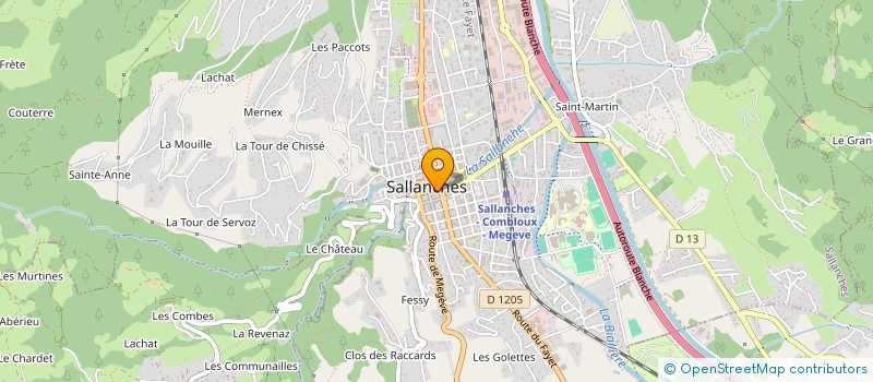 localisation de l'entreprise MADAME FRANCOISE BOUZEREAU à SALLANCHES