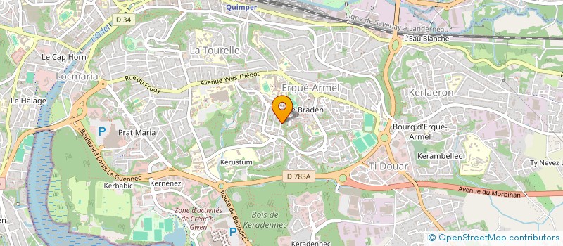 localisation de l'entreprise MADAME FRANCOISE BOZEC à QUIMPER