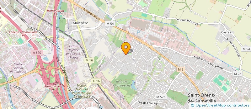 localisation de l'entreprise MADAME FRANCOISE BRAJOUT à SAINT-ORENS-DE-GAMEVILLE