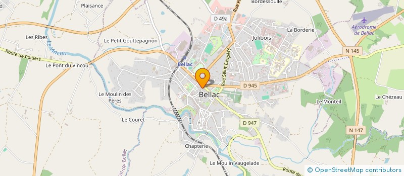 localisation de l'entreprise MADAME FRANCOISE BREDIER  BELLAC