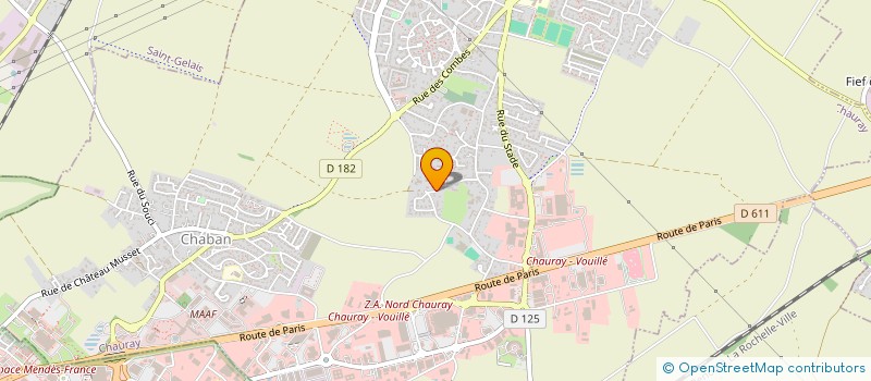 localisation de l'entreprise MADAME FRANCOISE BRENAS  CHAURAY