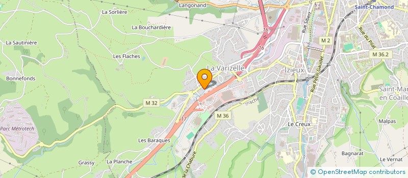 localisation de l'entreprise MADAME FRANCOISE BRENIER  SAINT-CHAMOND