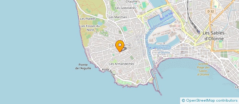 localisation de l'entreprise MADAME FRANCOISE BRESSON à LES SABLES D'OLONNE
