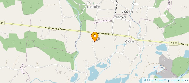 localisation de l'entreprise MADAME FRANCOISE BRETHES à CAUNA
