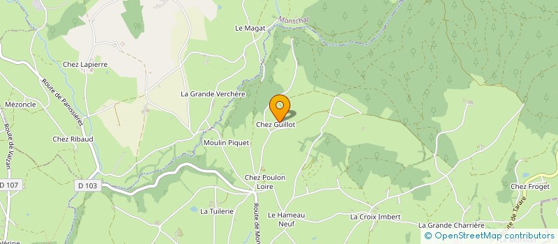 localisation de l'entreprise MADAME FRANCOISE BRICE à PANISSIERES