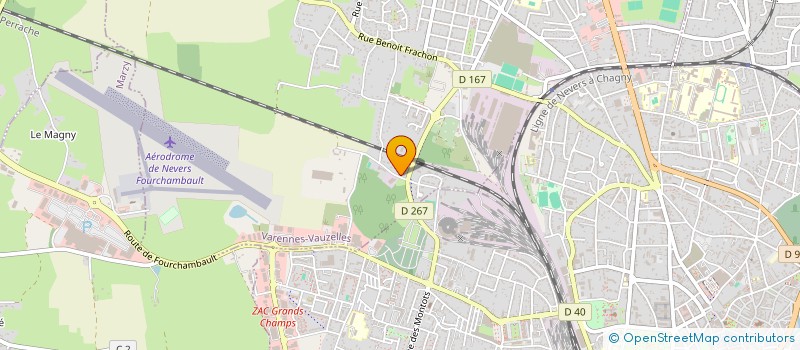 localisation de l'entreprise MADAME FRANCOISE BROSSARD  VARENNES-VAUZELLES