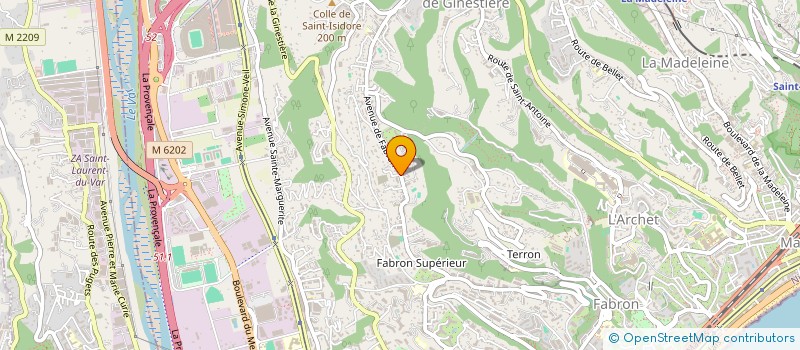 localisation de l'entreprise MADAME FRANCOISE BRUCCI  NICE