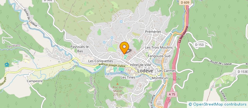 localisation de l'entreprise MADAME FRANCOISE BRUGNON  LODEVE