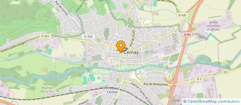 localisation de l'entreprise MADAME FRANCOISE BRUNNER  CERNAY