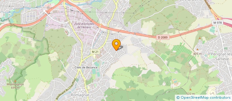 localisation de l'entreprise MADAME FRANCOISE BUISSON à ROMAGNAT