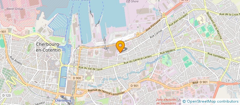 localisation de l'entreprise MADAME FRANCOISE BURNEL  CHERBOURG-EN-COTENTIN