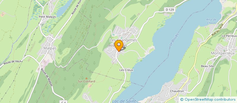 localisation de l'entreprise MADAME FRANCOISE BUTTY  LES GRANGETTES