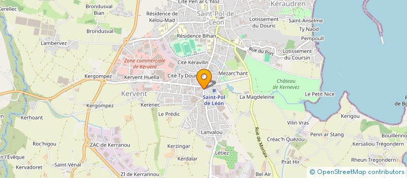 localisation de l'entreprise MADAME FRANCOISE CAIGNARD à SAINT-POL-DE-LEON
