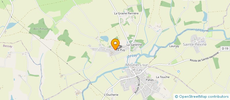 localisation de l'entreprise MADAME FRANCOISE CAILLAUD à MOUTIERS-SUR-LE-LAY