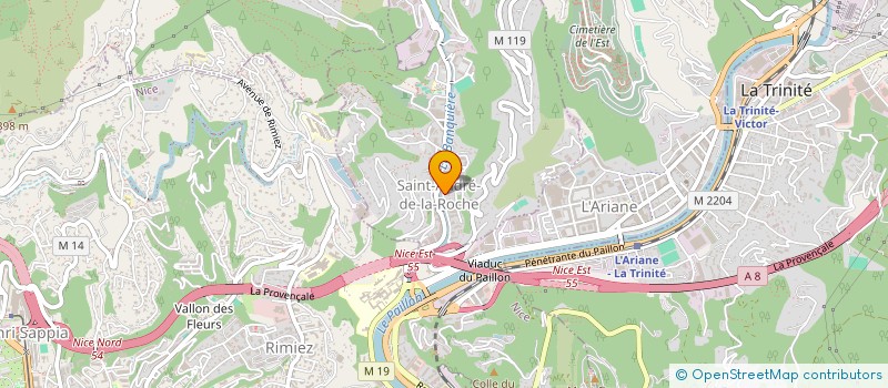 localisation de l'entreprise MADAME FRANCOISE CAIRASCHI  SAINT-ANDRE-DE-LA-ROCHE