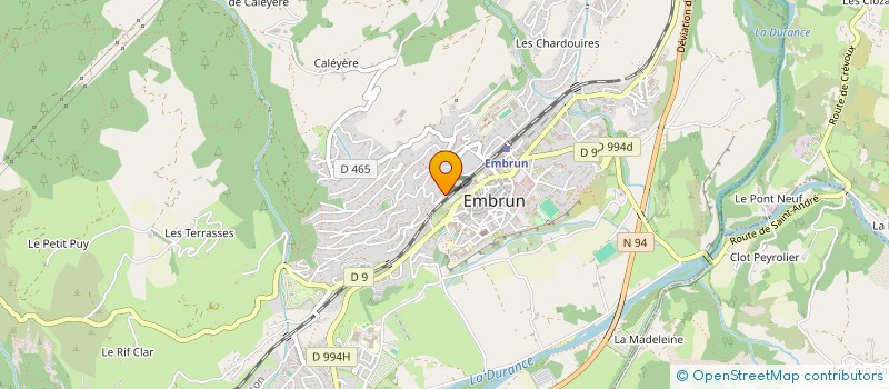 localisation de l'entreprise MADAME FRANCOISE CALLIER à EMBRUN