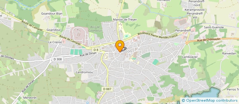 localisation de l'entreprise MADAME FRANCOISE CANEVET à CROZON