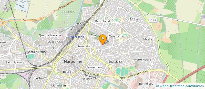 localisation de l'entreprise MADAME FRANCOISE CANITROT à NARBONNE