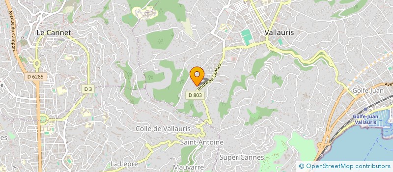 localisation de l'entreprise MADAME FRANCOISE CANNATA à VALLAURIS
