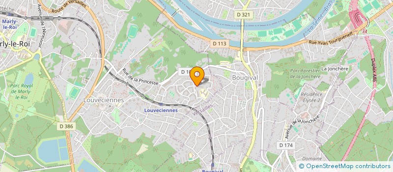 localisation de l'entreprise MADAME FRANCOISE CANTIE  LOUVECIENNES