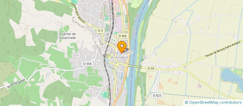 localisation de l'entreprise MADAME FRANCOISE CAPDEVIEILLE à BOURG-SAINT-ANDEOL
