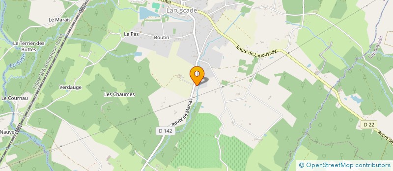 localisation de l'entreprise MADAME FRANCOISE CAPDEVILLE  LARUSCADE