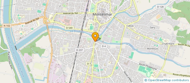 localisation de l'entreprise MADAME FRANCOISE CAPMAL  MONTELIMAR