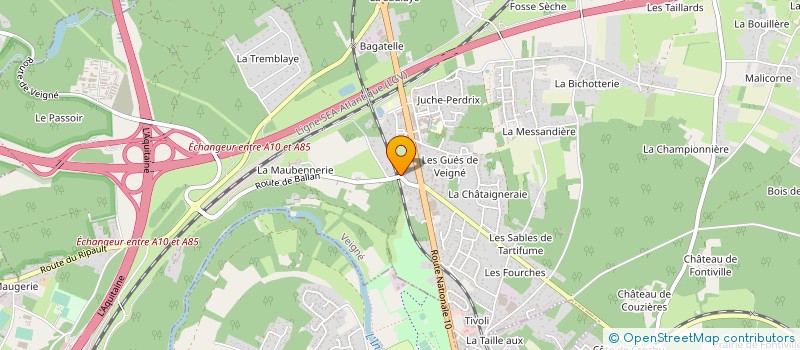 localisation de l'entreprise MADAME FRANCOISE CAPRON à VEIGNE