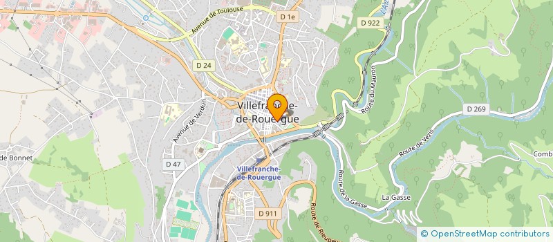 localisation de l'entreprise MADAME FRANCOISE CARAYON à VILLEFRANCHE-DE-ROUERGUE