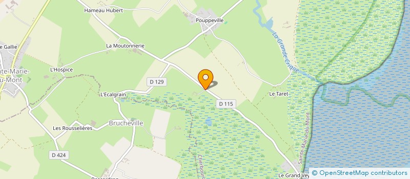 localisation de l'entreprise MADAME FRANCOISE CARBONNEL  SAINTE-MARIE-DU-MONT