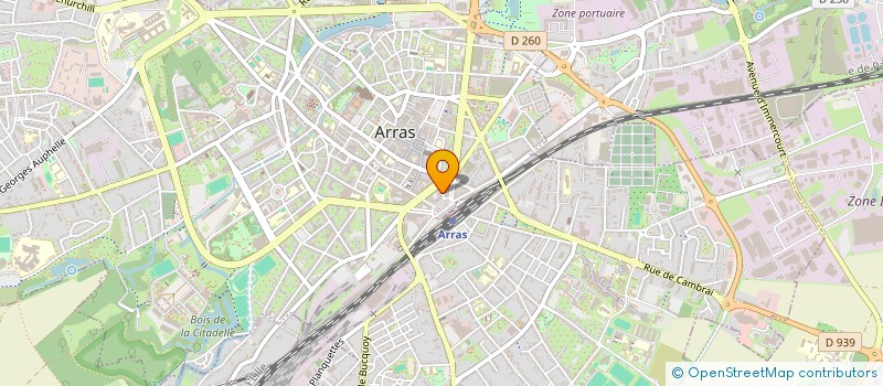 localisation de l'entreprise MADAME FRANCOISE CARIDROIT à ARRAS