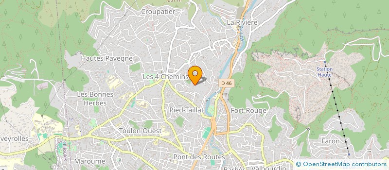 localisation de l'entreprise MADAME FRANCOISE CARPENTIER  TOULON