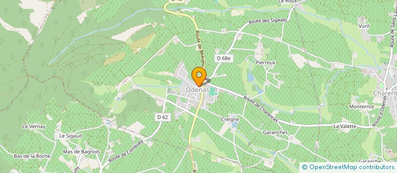 localisation de l'entreprise MADAME FRANCOISE CARRABIN à ODENAS