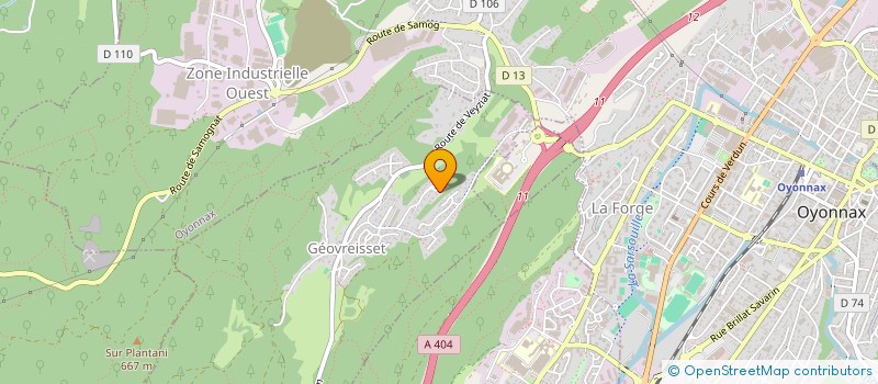 localisation de l'entreprise MADAME FRANCOISE CARRARA  GEOVREISSET