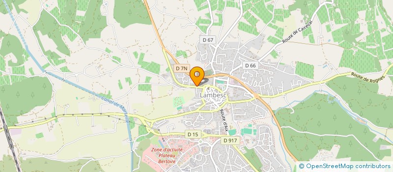 localisation de l'entreprise MADAME FRANCOISE CARRETERO  LAMBESC