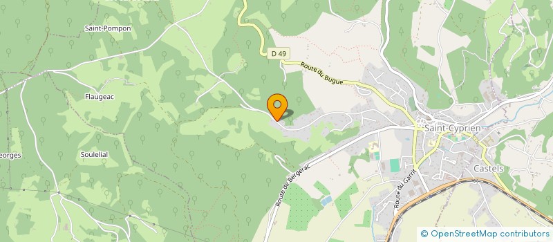 localisation de l'entreprise MADAME FRANCOISE CARRIER  SAINT-CYPRIEN