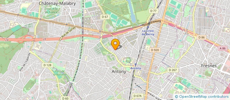 localisation de l'entreprise MADAME FRANCOISE CARRIERE à ANTONY